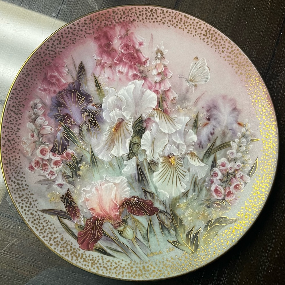 1991 Symphony Of Shimmering Beauty Iris Quartet by Lena Liu W. L. George Plate